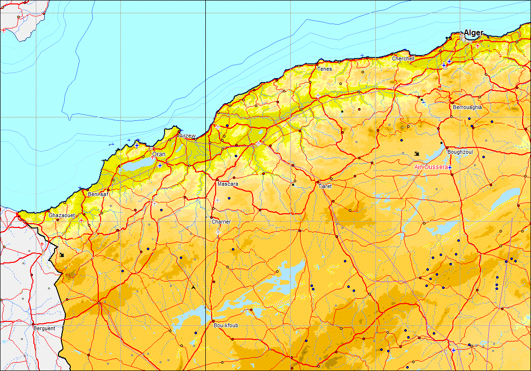 Map of Algeria