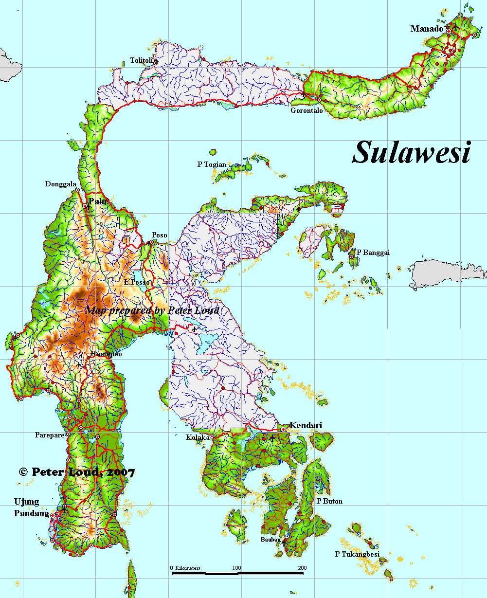 Map of Sulawesi